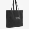 Bolso tote de algodón orgánico - Negro descolorido