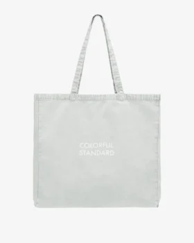 Bolso tote de tela de algodón orgánico - Gris descolorido