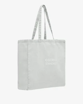 Bolso tote de tela de algodón orgánico – Gris descolorido