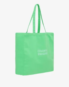 Bolso tote de tela de algodón orgánico – Verde primavera