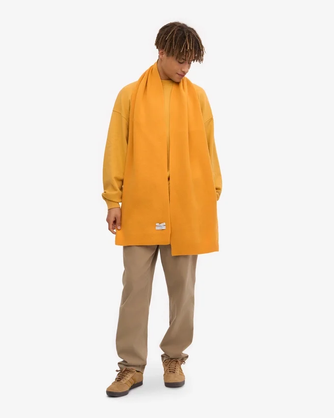 Bufanda de lana merina - Amarillo quemado