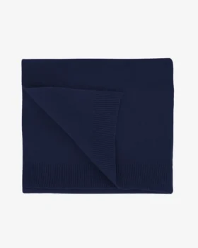 Bufanda de lana merina - Azul marino
