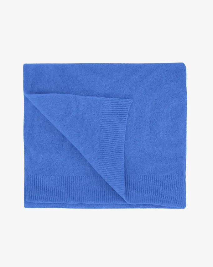 Bufanda de lana merina - Azul Pacífico