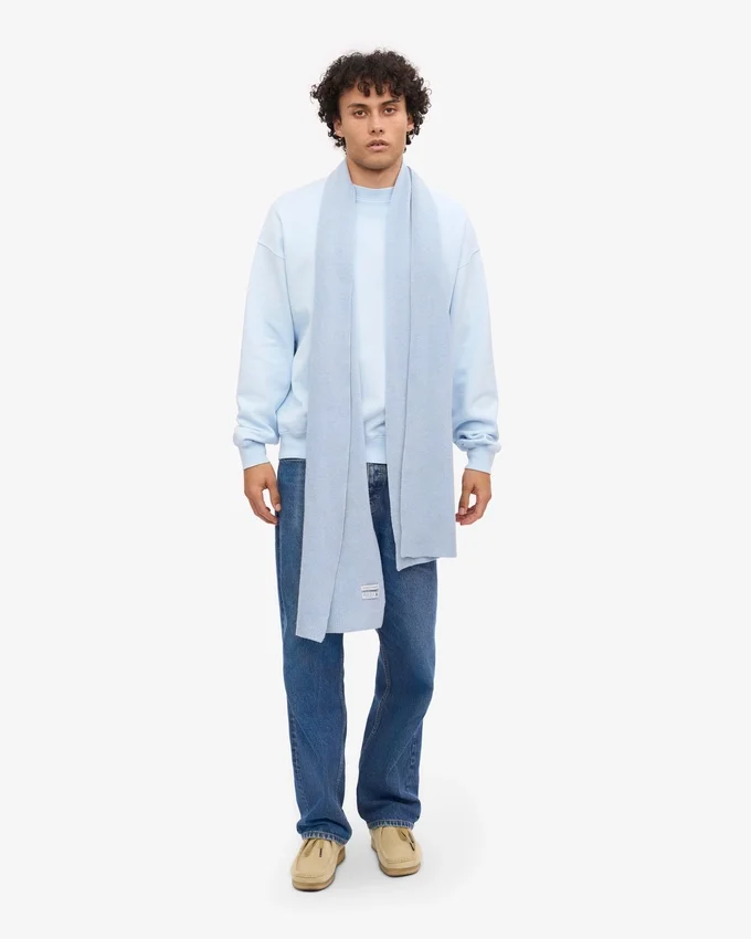 Bufanda de lana merina - Azul polar