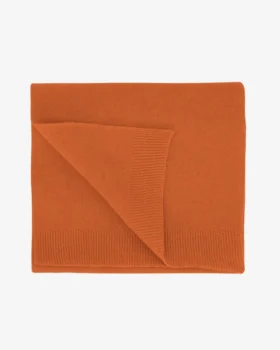 Bufanda de lana merina - Naranja quemado