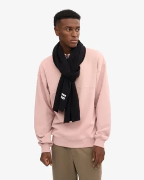 Bufanda de lana merina – Negro intenso
