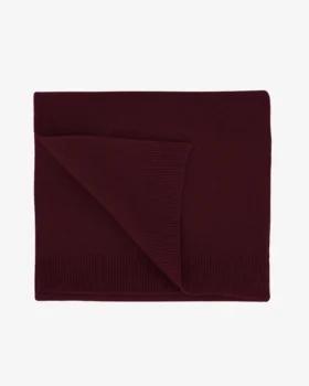 Bufanda de lana merina - Rojo sangre de buey