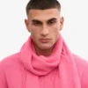 Bufanda de lana merina - Rosa chicle