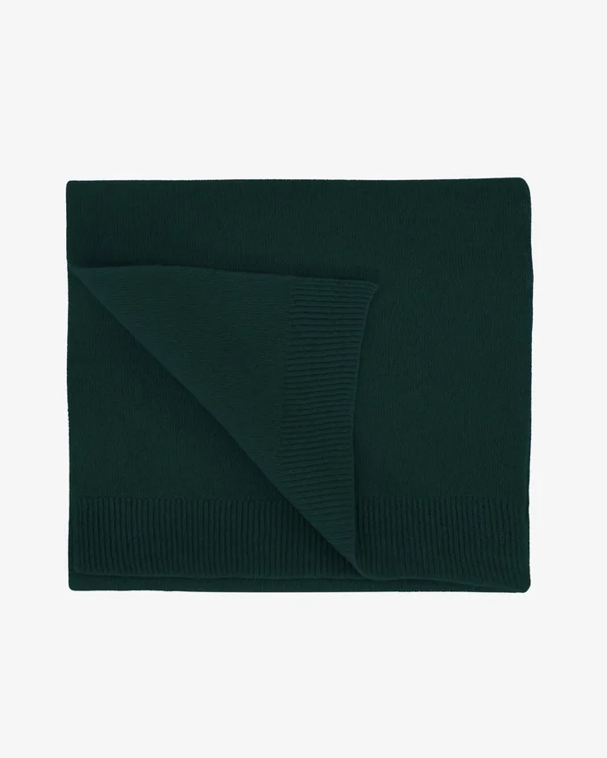 Bufanda de lana merina - Verde esmeralda