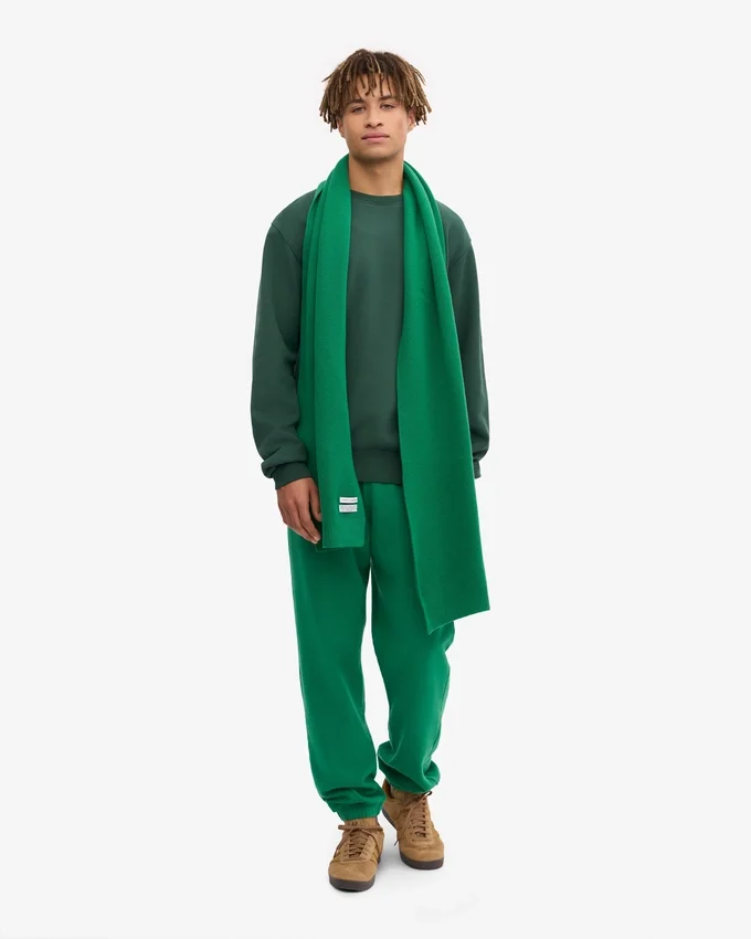 Bufanda de lana merina - Verde Kelly