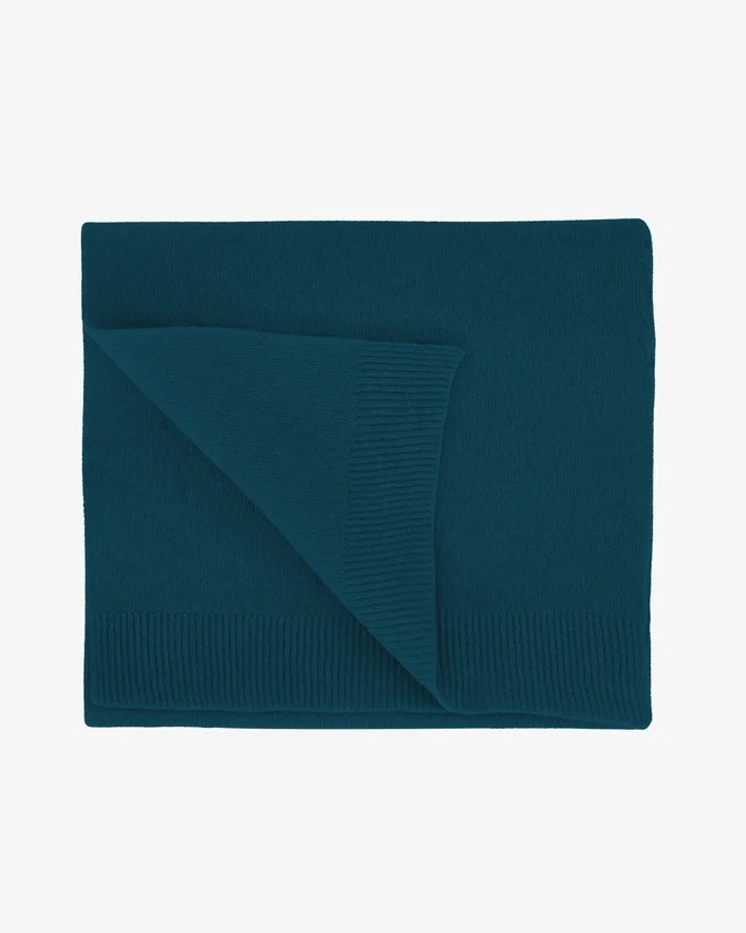 Bufanda de lana merina - Verde océano