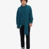 Bufanda de lana merina - Verde océano