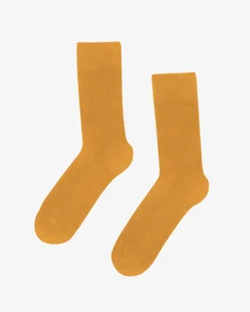 Calcetines Classic Organic de algodón orgánico - Amarillo quemado