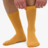 Calcetines Classic Organic de algodón orgánico - Amarillo quemado