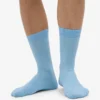 Calcetines Classic Organic de algodón orgánico - Azul mar