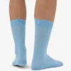 Calcetines Classic Organic de algodón orgánico - Azul mar