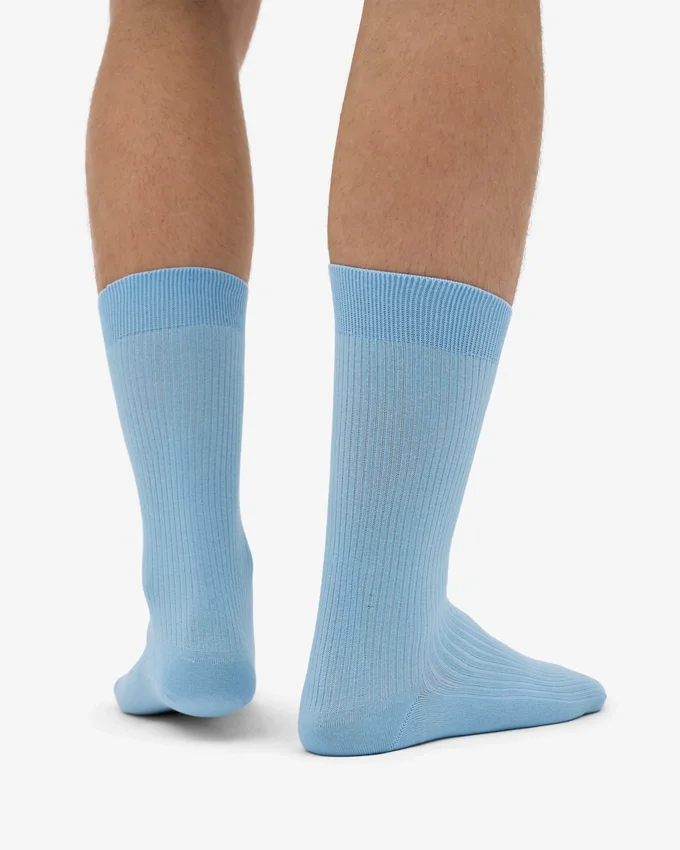 Calcetines Classic Organic de algodón orgánico - Azul mar