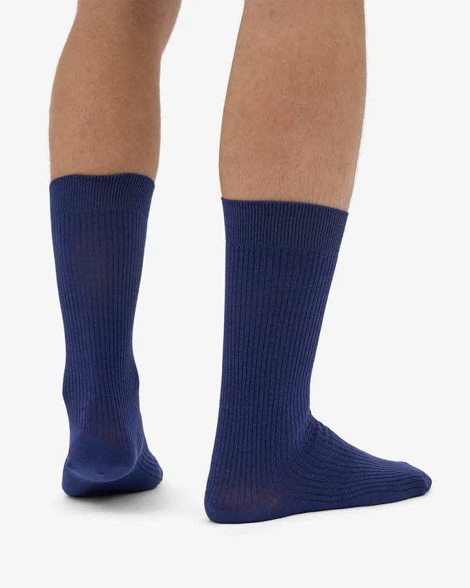 Calcetines Classic Organic de algodón orgánico - Azul marino