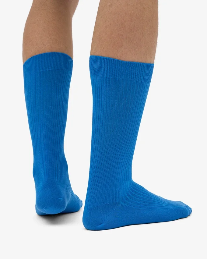 Calcetines Classic Organic de algodón orgánico - Azul Pacífico