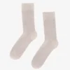 Calcetines Classic Organic de algodón orgánico - Blanco marfil