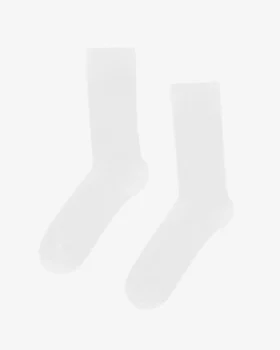 Calcetines Classic Organic de algodón orgánico - Blanco óptico