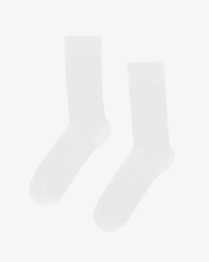 Calcetines Classic Organic de algodón orgánico - Blanco óptico