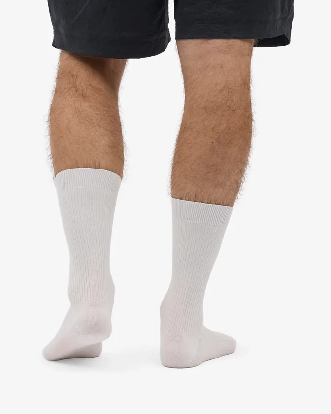 Calcetines Classic Organic de algodón orgánico - Blanco óptico