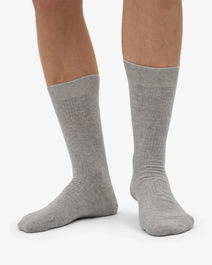 Calcetines Classic Organic de algodón orgánico - Gris jaspeado