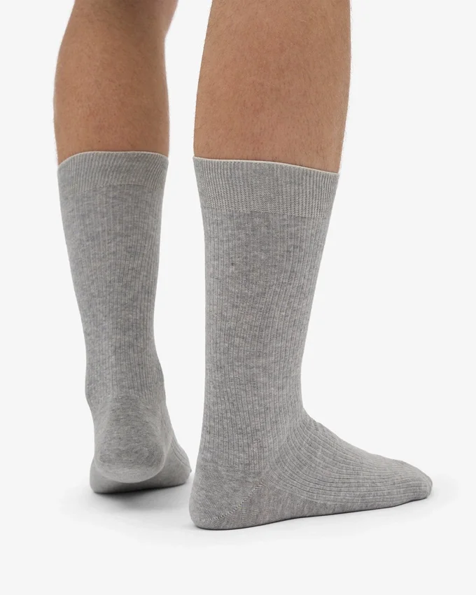 Calcetines Classic Organic de algodón orgánico - Gris jaspeado