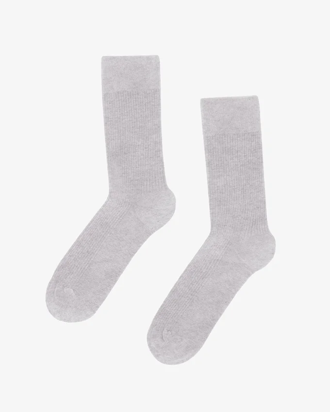Calcetines Classic Organic de algodón orgánico - Mezcla de nieve