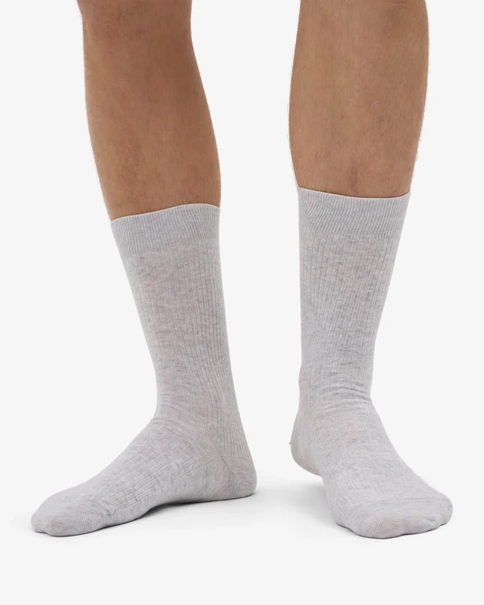 Calcetines Classic Organic de algodón orgánico - Mezcla de nieve