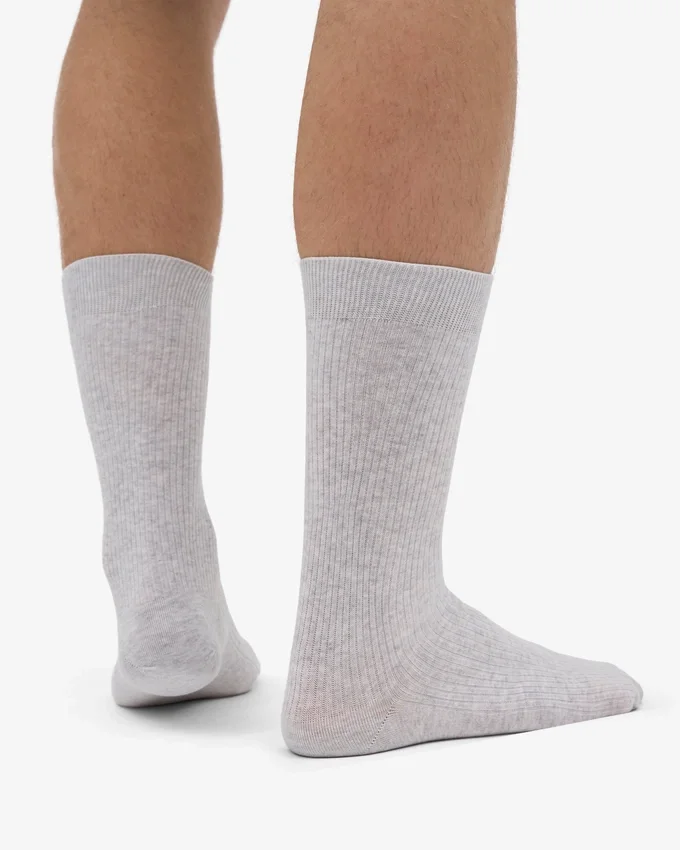 Calcetines Classic Organic de algodón orgánico - Mezcla de nieve