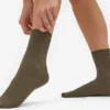 Calcetines Classic Organic de algodón orgánico para mujer - Verde oliva apagado