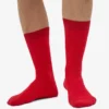 Calcetines Classic Organic de algodón orgánico - Rojo escarlata