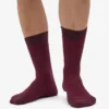 Calcetines Classic Organic de algodón orgánico - Rojo sangre