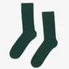 Calcetines Classic Organic de algodón orgánico - Verde esmeralda