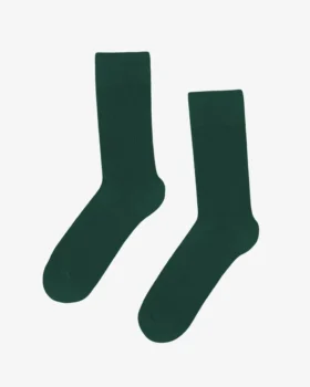 Calcetines Classic Organic de algodón orgánico - Verde esmeralda