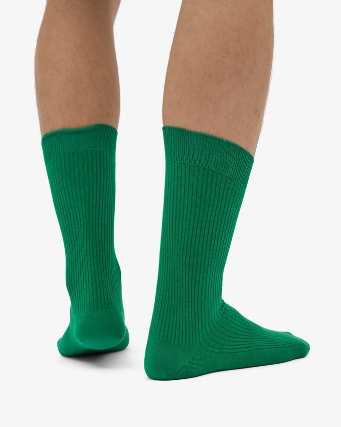 Calcetines Classic Organic de algodón orgánico - Verde Kelly