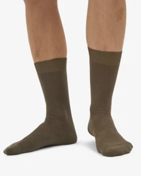 Calcetines Classic Organic de algodón orgánico – Verde oliva apagado