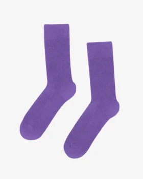 Calcetines Classic Organic de algodón orgánico - Violeta ultravioleta