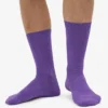 Calcetines Classic Organic de algodón orgánico - Violeta ultravioleta