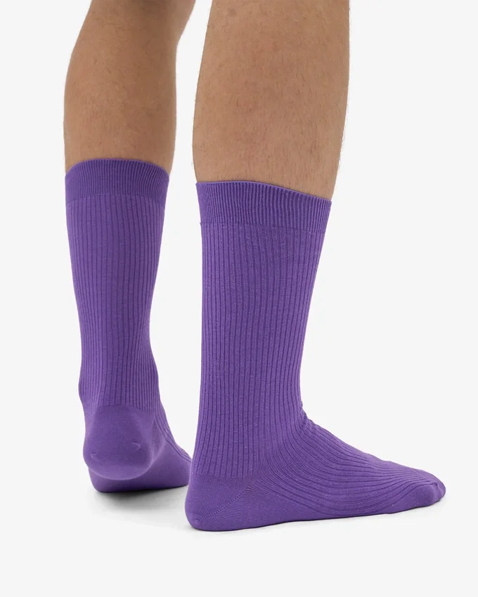 Calcetines Classic Organic de algodón orgánico - Violeta ultravioleta