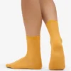 Calcetines Classic Organic de algodón para mujer - Amarillo quemado