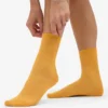 Calcetines Classic Organic de algodón para mujer - Amarillo quemado