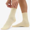 Calcetines Classic Organic de algodón para mujer - Amarillo suave