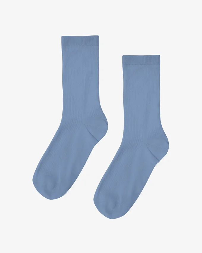 Calcetines Classic Organic de algodón para mujer - Azul acero