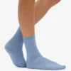 Calcetines Classic Organic de algodón para mujer - Azul acero