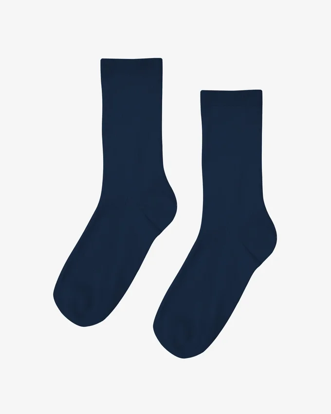 Calcetines Classic Organic de algodón para mujer - Azul marino