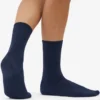 Calcetines Classic Organic de algodón para mujer - Azul marino