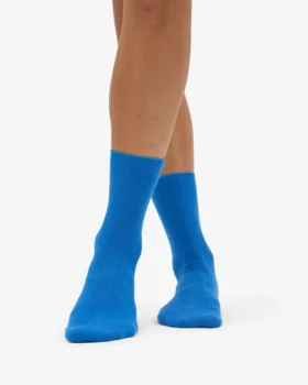 Calcetines Classic Organic de algodón para mujer – Azul Pacífico